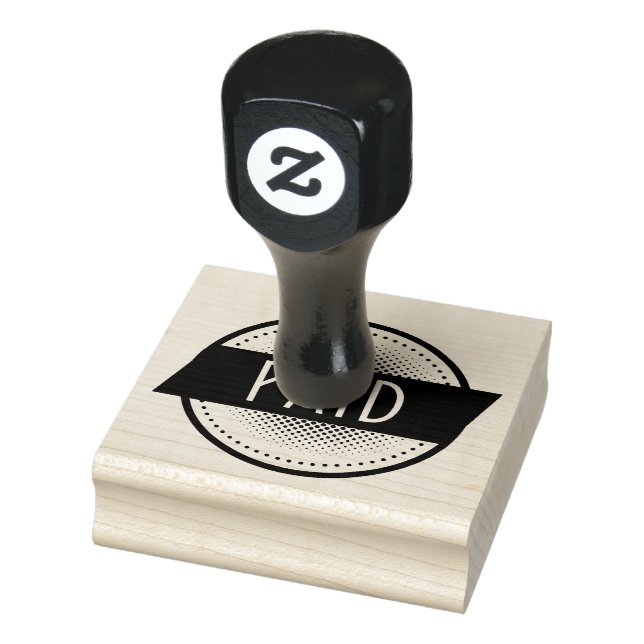 BEZAHLT GUMMISTEMPEL (Stempel)