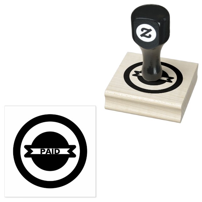 BEZAHLTE benutzerdefinierte Text-Office-Accounts B Gummistempel (Stempel)