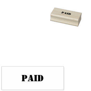 Bezahlte Briefmarke Gummistempel