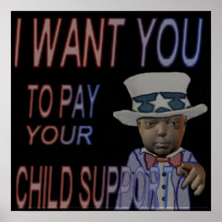 BEZAHLTE KINDERUNTERSTÜTZUNG POSTER