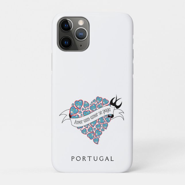 Bezahlung der Liebe mit Liebe illustriert portugie Case-Mate iPhone Hülle (Rückseite)