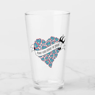 Bezahlung der Liebe mit Liebe illustriert portugie Glas