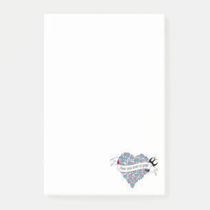 Bezahlung der Liebe mit Liebe illustriert portugie Post-it Klebezettel