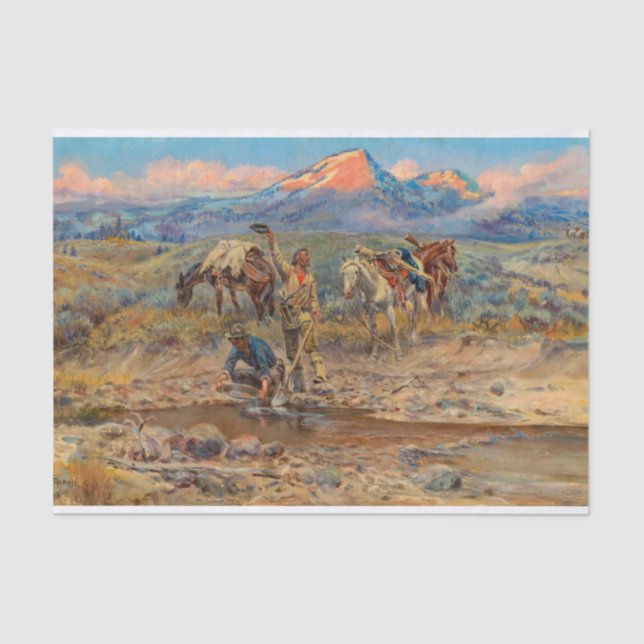 Bezahlung der Schuld, die Entdeckung des Schlupfes Seidenpapier (Vorderseite)