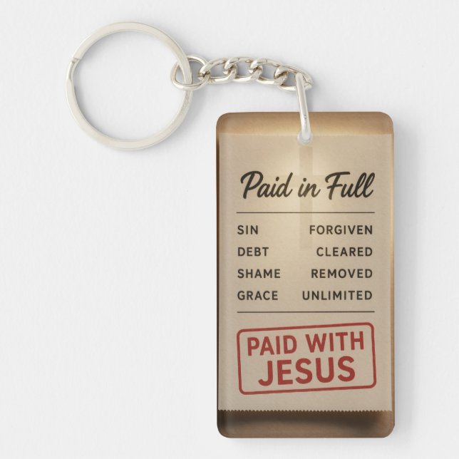 Bezahlung in voller Höhe Schlüsselanhänger (Vorderseite)