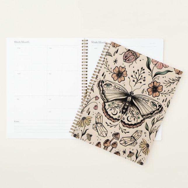 Bezaubernd Boho Butterfly Theme Hardcover Planner Planer (Anzeige)