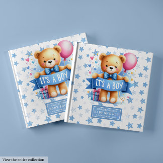 Bezaubernd Es ist ein Junge Teddy Bär Gästebuch