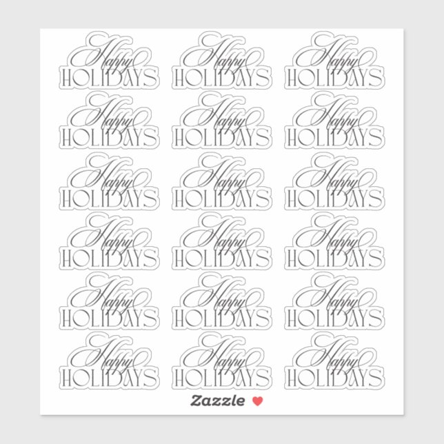 Bezaubernd Evergreen Elegance Weihnachten Aufkleber (Blatt)