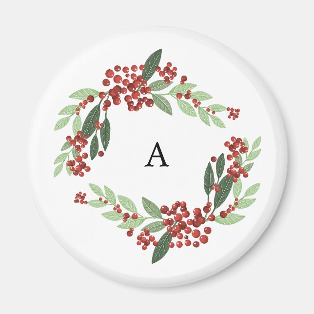 Bezaubernd Evergreen Elegance Weihnachten Magnet (Vorne)