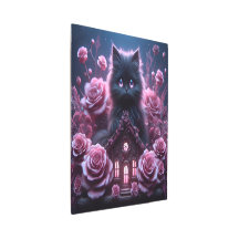Bezaubernd Kitten Haven: 3D Dark Fantasy Art Print
