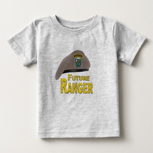 Bezaubernd Niedlicher Future Ranger Beret Baby T-shirt (Vorderseite)