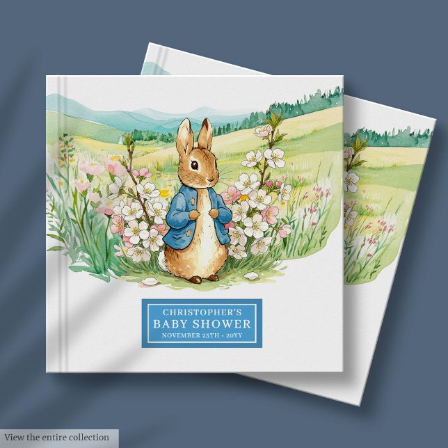 Bezaubernd Peter Rabbit Baby Shower Guest Book Boy Gästebuch (Enchanting Peter Rabbit Baby Shower Guest Book Boy)