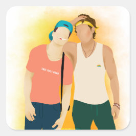 Bezaubernd wie wir - AC Quadratischer Aufkleber