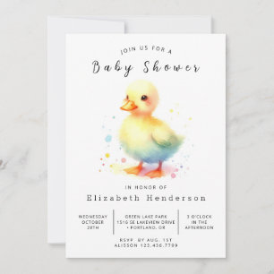 Bezaubernde Babydusche für die individuelle Ente Einladung