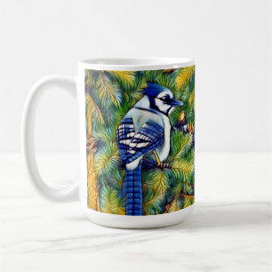 Bezaubernde blaue Jay drucken Kaffeetasse