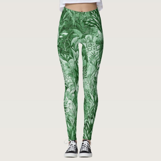 Bezaubernde Blume im Wald Leggings (Vorderseite)