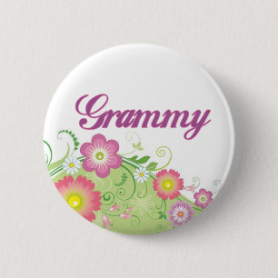 Bezaubernde Blumen Grammy Button