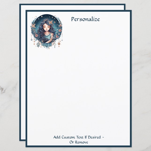 Bezaubernde Boho Goddess Elegantes Chic Personalis (Vorne/Hinten)