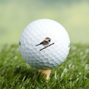 Bezaubernde Boreal Chickadee Bird Cartoon Golfball
