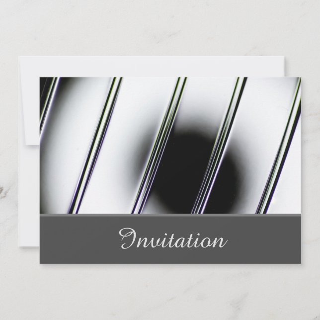 Bezaubernde Einladungskarte mit Chrome Einladung (Vorderseite)