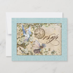 Bezaubernde Fee Fairies Blumenzitter Hochzeiten RSVP Karte