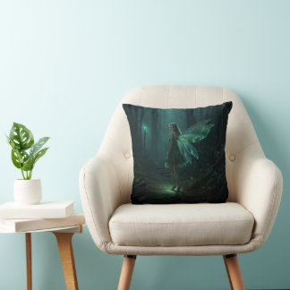 Bezaubernde Forest Fairy Fantasy Art Kissen