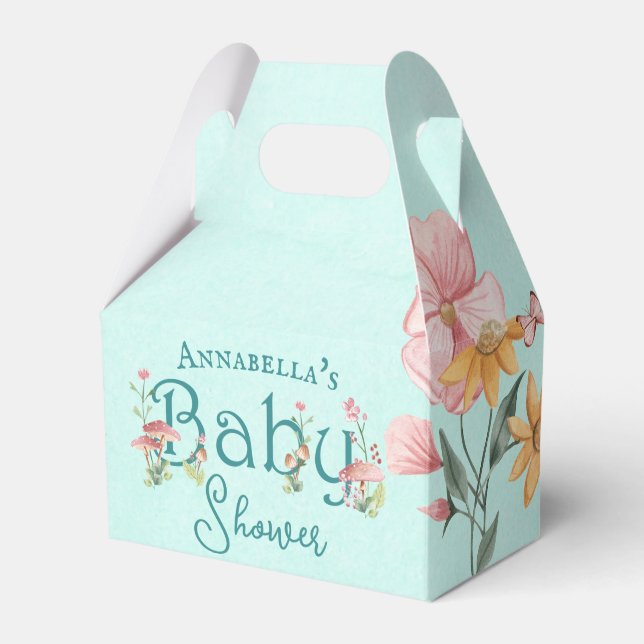 Bezaubernde Forest Fairy Garden Aquamarine Babydus Geschenkschachtel (Vorderseite)