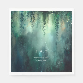 Bezaubernde Forest Fairy Lights Garden Chic Weddin Serviette