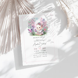 Bezaubernde Garden Flutter Liebe Babydusche Einladung
