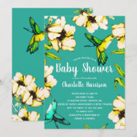Bezaubernde Garten Hummingbirds & Floral Baby Show