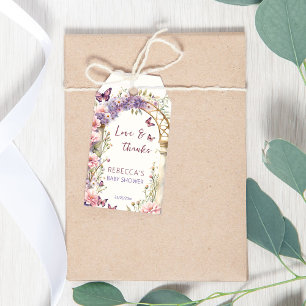 Bezaubernde Gartenschmetterlinge Baby Dusche Gefal Geschenkanhänger