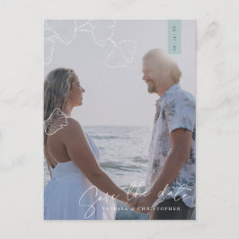 Bezaubernde Ginkgo Biloba Ankündigung Postkarte