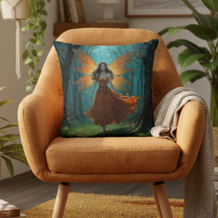 Bezaubernde Herbstmärchen Erntedank Fantasy Art Kissen