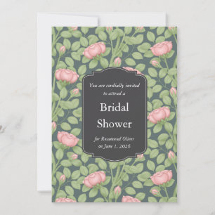 Bezaubernde Hochzeitsveranstaltung in der Rose Gar Einladung