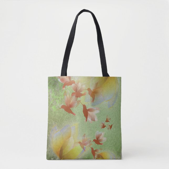 Bezaubernde Hummingbird-Wald-Tasche (Vorderseite)