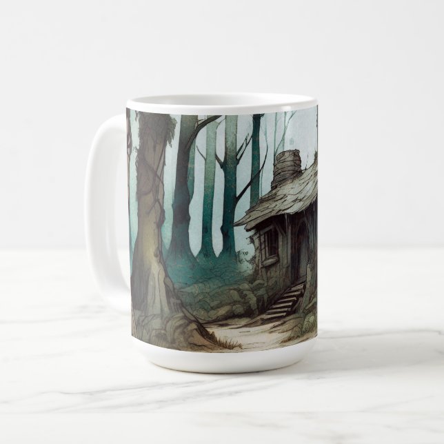 Bezaubernde Hütte Kaffeetasse (Vorderseite Links)