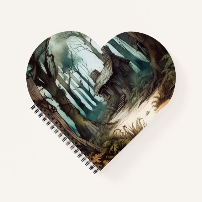 Bezaubernde Hütte Notizbuch (Vorderseite)