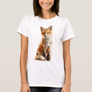 Bezaubernde Illustration eines roten Fuchses für F T-Shirt