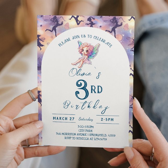 Bezaubernde kleine Fairy Geburtstagsparty Einladung (Von Creator hochgeladen)