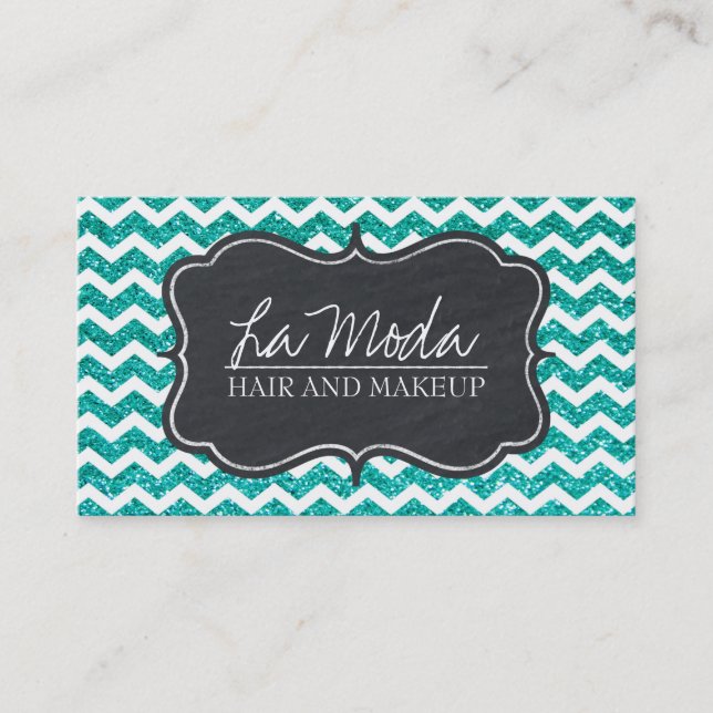 Bezaubernde kundengerechte Glitzer-Geschäfts-Karte Visitenkarte (Vorderseite)