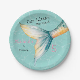 Bezaubernde Meerjungfrau Schwanz Geburtstagsparty Pappteller