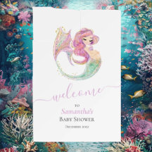 Bezaubernde Mermaid Baby-Dusche