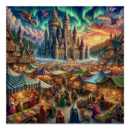 Bezaubernde mittelalterliche Messe Poster