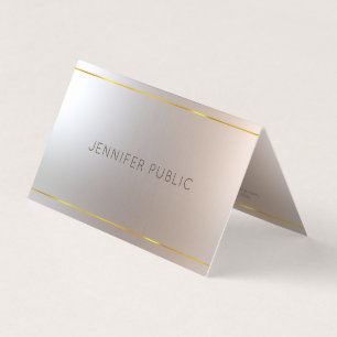 Bezaubernde moderne elegante Luxusschablone Visitenkarten