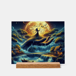 Bezaubernde Mondlichtserenade Acrylschild