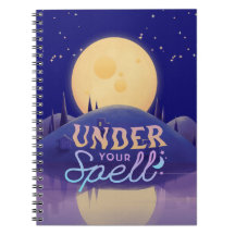 Bezaubernde Moonlight Notebook-Abdeckung