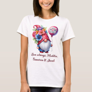 Bezaubernde Muttertag Personalisierte beste Mama T-Shirt