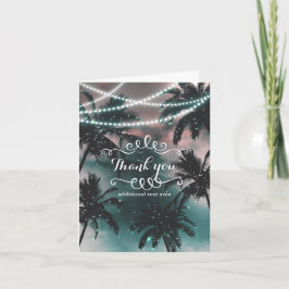 Bezaubernde Nachttischlampen am Sky Abend Dankeskarte