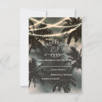 Bezaubernde Night Sky Palm Trees & Lights UAWG