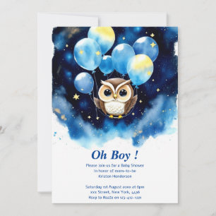 Bezaubernde Owl Baby Dusche Einladung